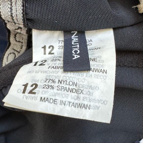 Nautica Swim Top Women’s Size 12 Navy Blue Beach Pool Cruise Vacation - Picture 5 of 9